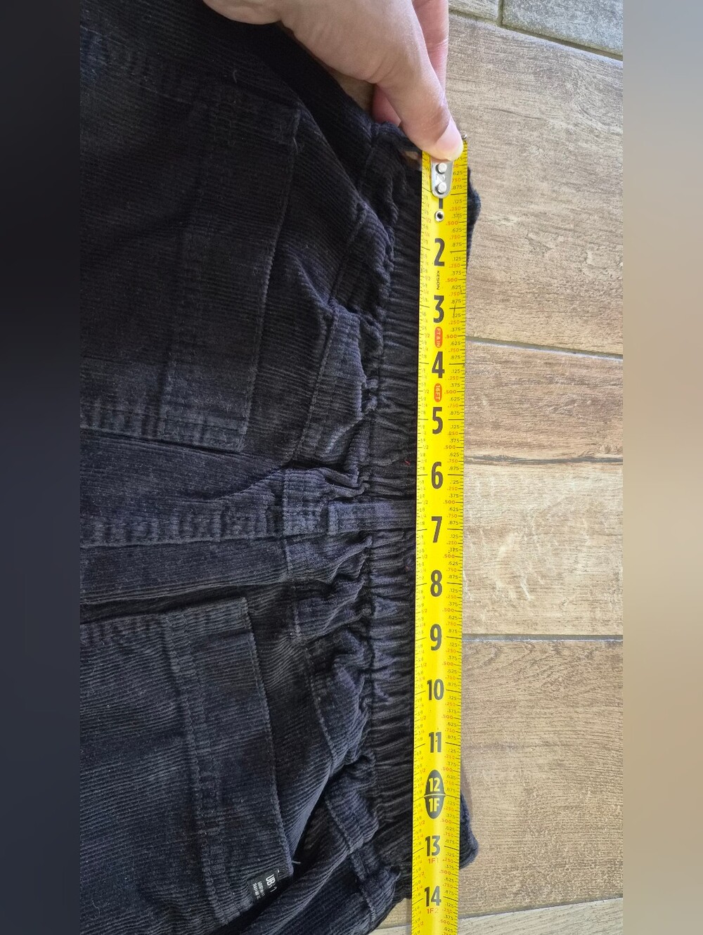 Unionbay Women Corduroy Cargo Straight Leg Black Pants Size 7/28W - Picture 8 of 10